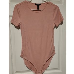 Cute 💖 Pink Forever 21 Bodysuit Size L Never Worn